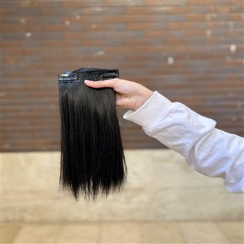 زلف دوگیره کوتاه مشکی 