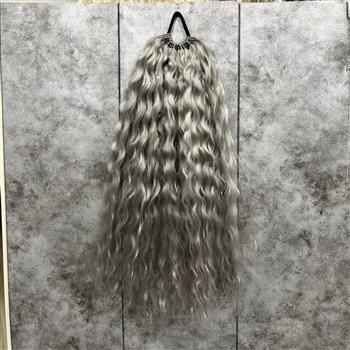 دم اسبی فر شرکتی نقره ای یخی