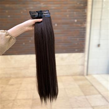 اکستشن دو گیره کنار سری قهوه ای سوخته 